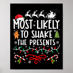 Poster Très Probable De Secouer Les Présents Noël De Fami