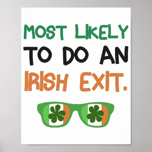 Poster Très Probable De Sortir Irlandais (Devant)
