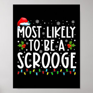 Poster Très Probable D'Être Une Famille De Scrooge Fun Co