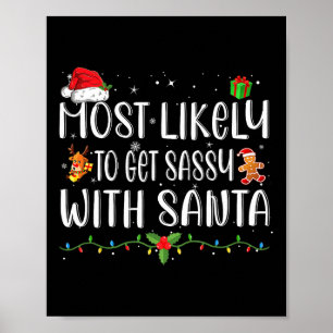 Poster Très Probable D'Obtenir Sy Avec Père Noël Correspo