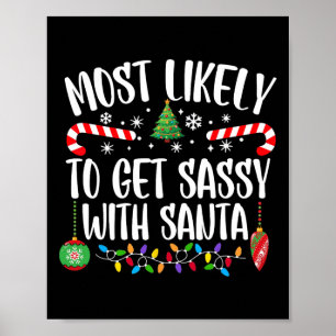 Poster Très Probable D'Obtenir Sy Avec Père Noël Correspo