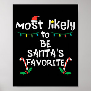 Poster Très probablement le favori de Santa pour la famil