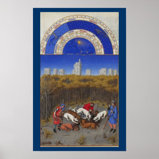 Poster Très Riches Heures - Décembre (Devant)
