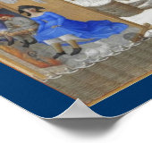 Poster Très Riches Heures - février (Coin)