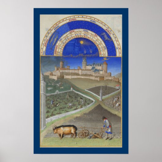 Poster Très Riches Heures - Mars (Devant)
