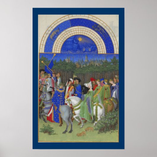 Poster Très Riches Heures - May (Devant)