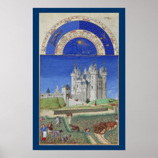 Poster Très Riches Heures - Septembre (Devant)