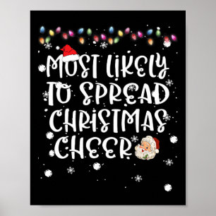 Poster Très Susceptible De Diffuser Les Lumières De Noël