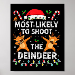 Poster Très Susceptible De Tirer Sur La Famille De Renne