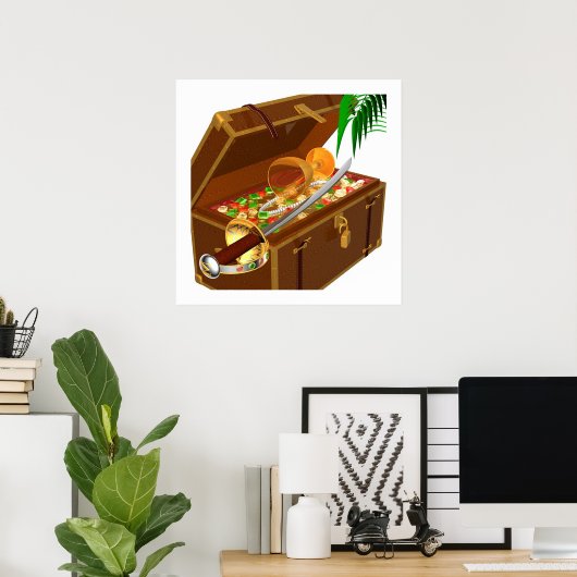 Poster Trésor (Bureau à domicile)