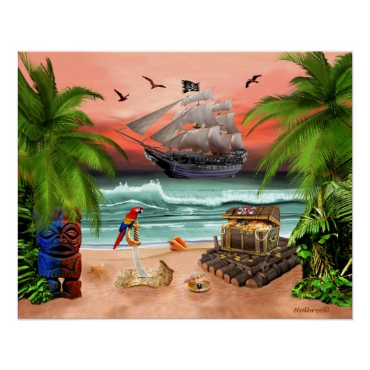 POSTER TRÉSOR DE PIRATES (Devant)