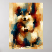 Trésor minuscule Korisu Mignon bébé écureuil Art K