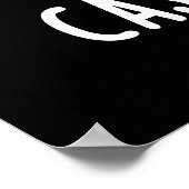 Poster Trésorerie Nut Funny Cashew Nut Pun Dark BG (Coin)