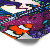 Poster "Trésors cachés" Mermaid Gyspy Imaginaire Fée Art (Coin)