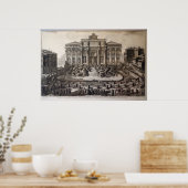 Poster Trevi Fountain Rome - Giovanni Battista Piranesi (Cuisine)