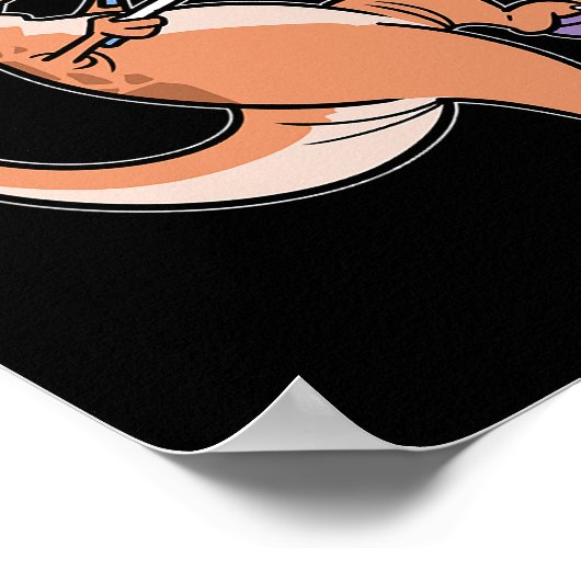 Poster TRex Dinosaur Bouldering Escalade Climber Boulder (Coin)