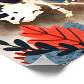 Poster Trex Lecture de Xylophone | Funny Dinosaur Wall Ar (Coin)