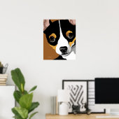 Poster Tri couleur chihuahua (Bureau à domicile)
