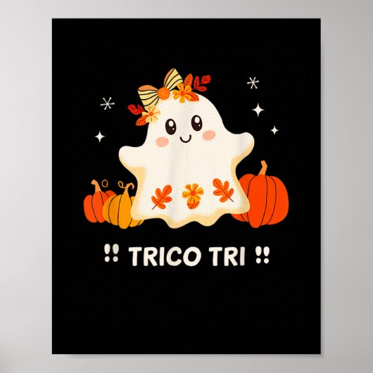 Poster Tri Cute Halloween Éffrayant Mexicain Fantôme Span (Devant)