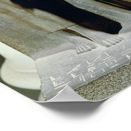 Poster Triade de Menkaure avec la déesse Hathor (Coin)