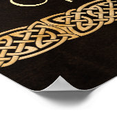 Poster Triade de réseautage de loup celtique (Coin)