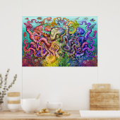 Poster Triade octopi (Cuisine)