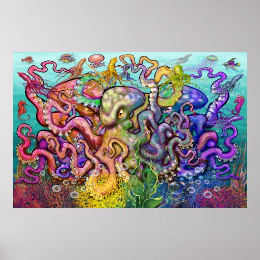 Poster Triade octopi (Devant)