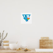 Poster triangle arc-en-ciel du texas (Cuisine)