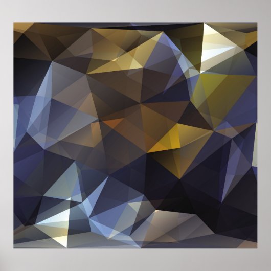 Poster Triangle brillant vintage, texture diamant. (Devant)
