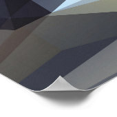 Poster Triangle brillant vintage, texture diamant. (Coin)