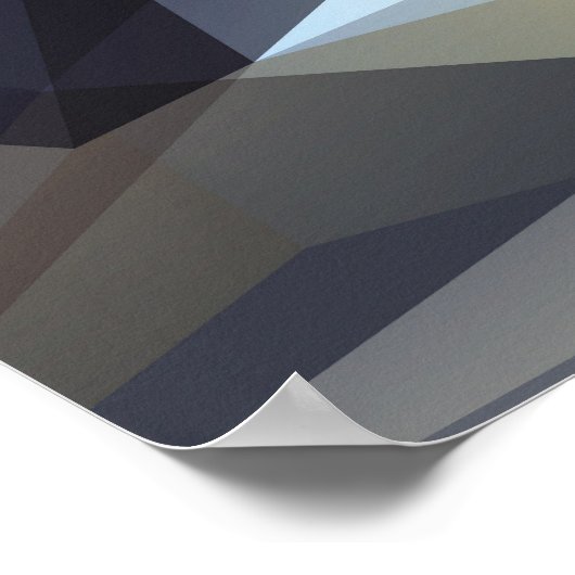 Poster Triangle brillant vintage, texture diamant. (Coin)