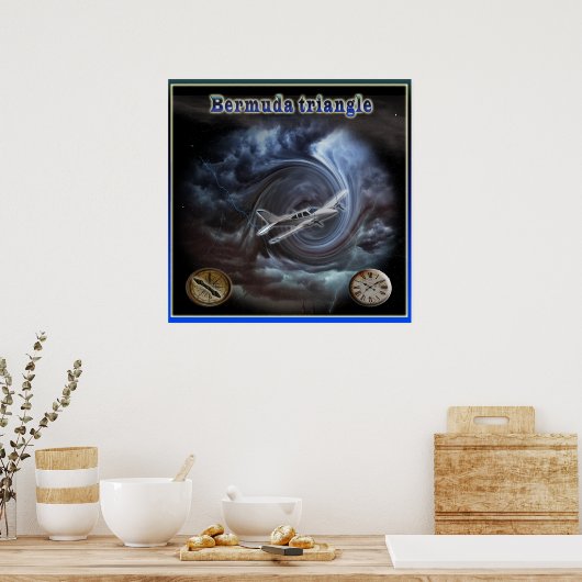 Poster triangle des Bermudes (Cuisine)