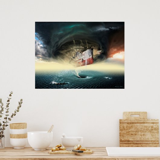 Poster Triangle des Bermudes (Cuisine)