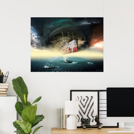 Poster Triangle des Bermudes (Bureau à domicile)