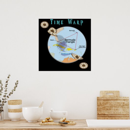 Poster Triangle des Bermudes (Cuisine)