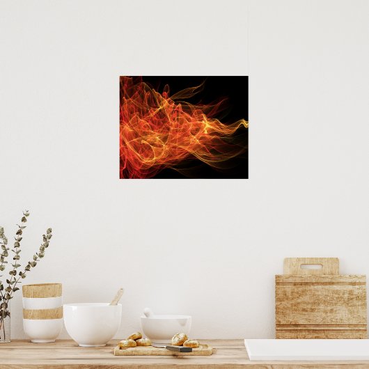 Poster Triangle d'incendie (Cuisine)