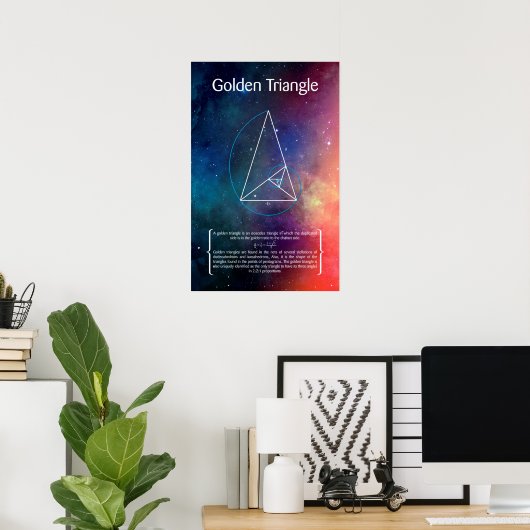 Poster Triangle d'or (Bureau à domicile)