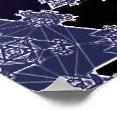 Poster : Triangle Fractal : Plan de la géométrie (Coin)