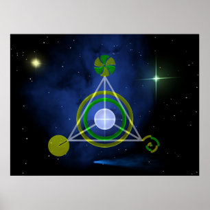 Poster Triangle galactique
