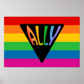 Poster Triangle Gay Ally (Devant)