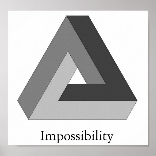Poster Triangle impossible (Devant)