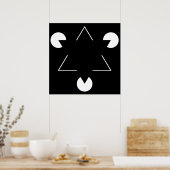 Poster Triangle Kanizsa (Cuisine)