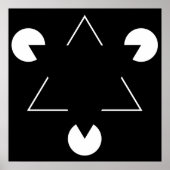 Poster Triangle Kanizsa (Devant)