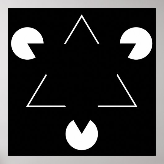 Poster Triangle Kanizsa (Devant)