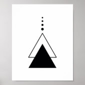 Poster Triangle minimal (Devant)