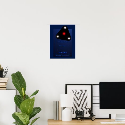 Poster Triangle noir TR-3B UFO (Bureau à domicile)