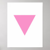 POSTER TRIANGLE ROSE (Devant)
