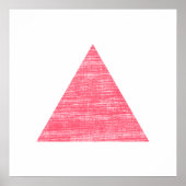 Poster Triangle rose double embrayé (Devant)