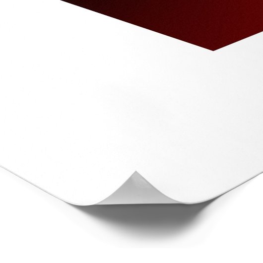 Poster Triangle rouge (Coin)