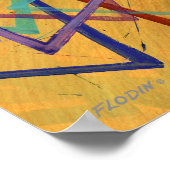 Poster Triangles, Abstrait, géométrique - (Coin)